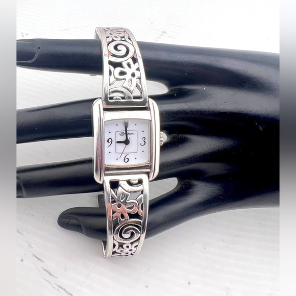 Brighton Amalfie Watch Women  Retired Design Rare  (Silver plated) New Battery - Picture 2 of 7